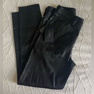 Rag & Bone (New York) leather pants | size 27 | black/noir
